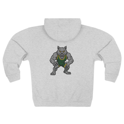 SRV Athletics Zip Hoodie — School Mascot Wolf Sports Hoodie