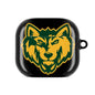 AirPod Case — Green & Gold Wolf Logo SRV Athletics Protective Case
