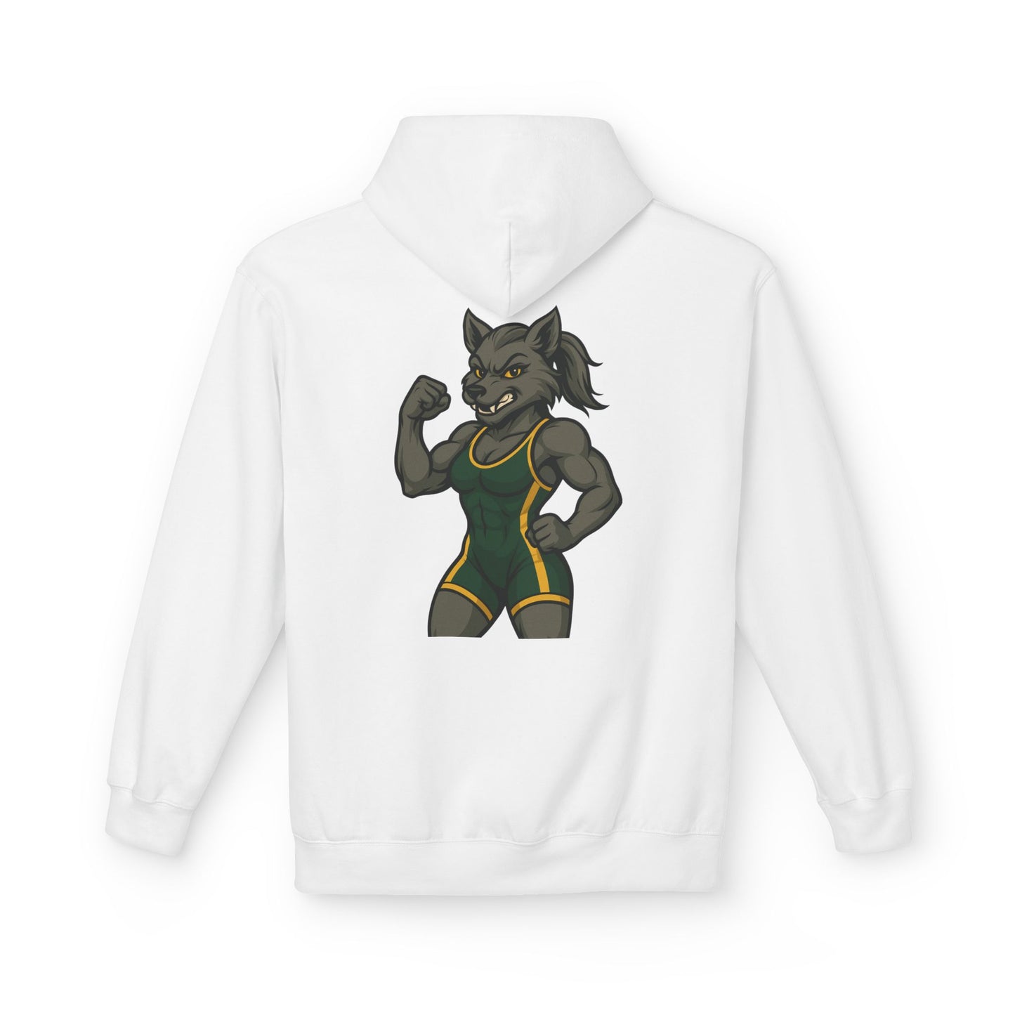 SRV Athletics Women's Wolf Wrestler Hoodie — Strength Mascot Pullover