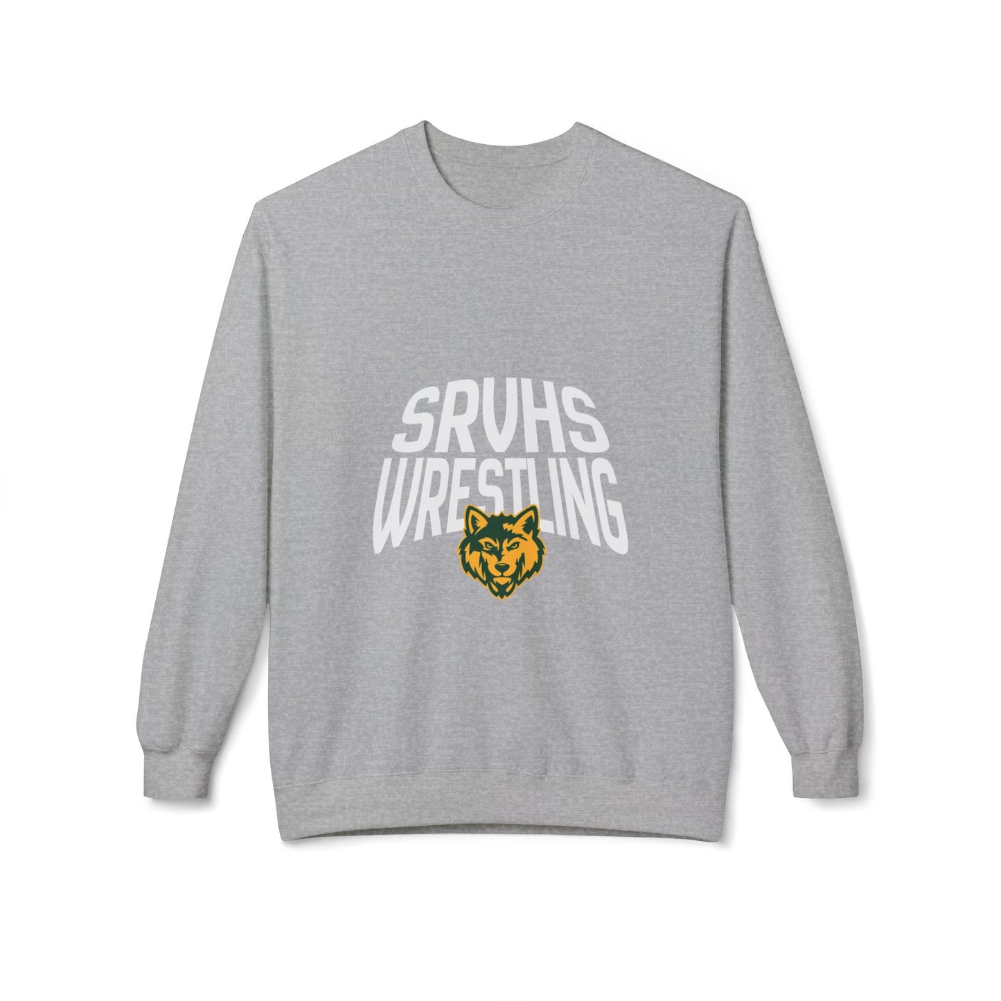 SRVHS Wrestling Crewneck Sweatshirt — School Mascot Pullover