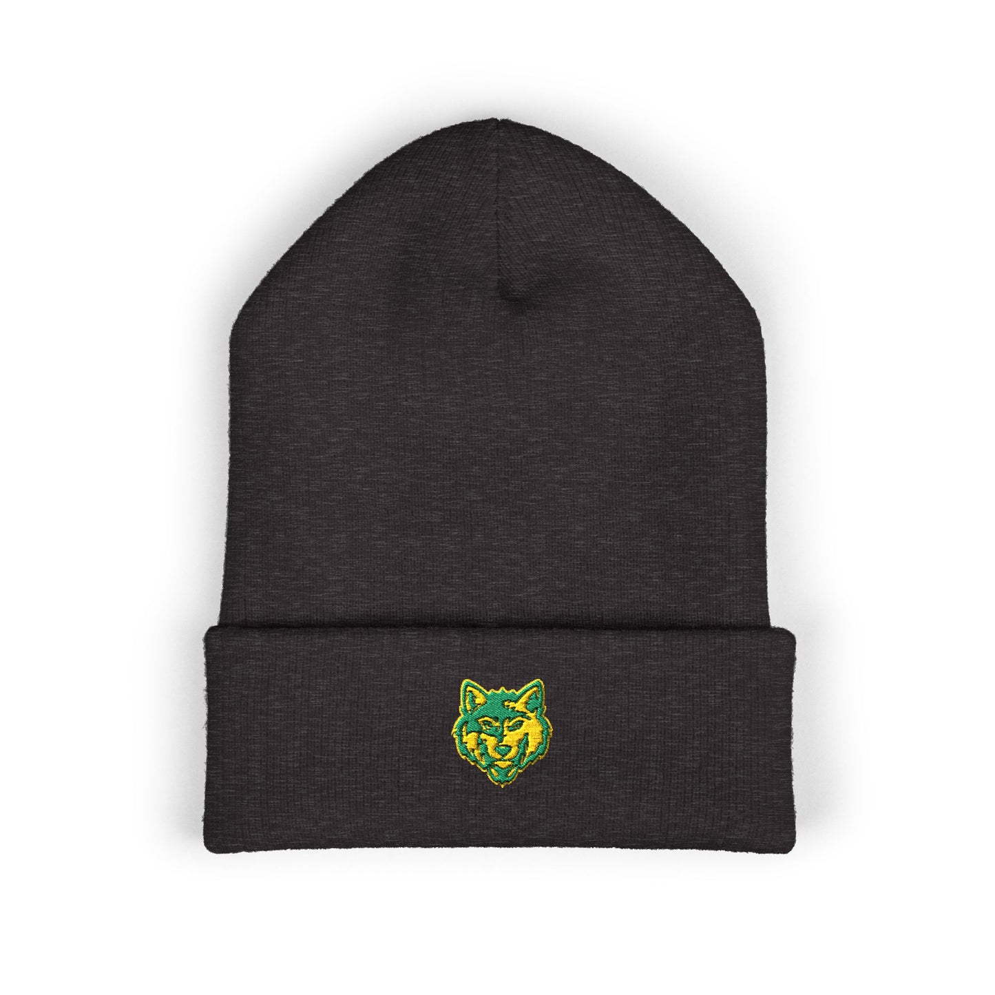 Embroidered SRV Wolf Head Cuffed Beanie