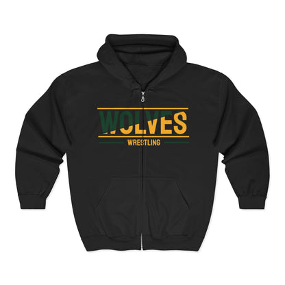 Wolves Wrestling Full-Zip Hoodie — Team Spirit Jacket