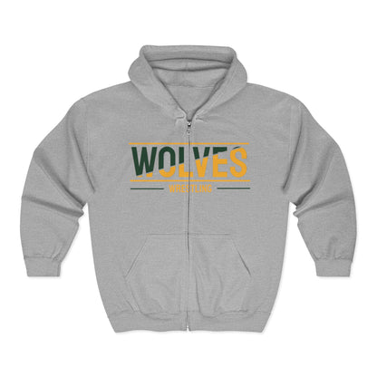 Wolves Wrestling Full-Zip Hoodie — Team Spirit Jacket