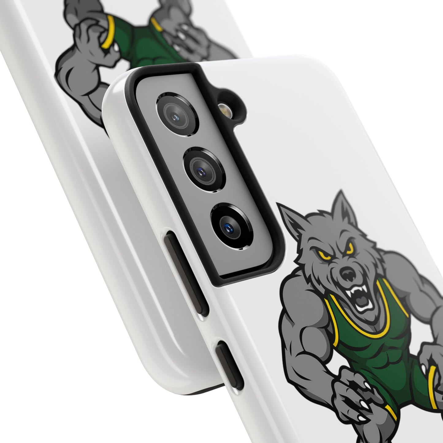 SRV Wrestling Wolf Tough Phone Case — Protective Sports Mascot Design