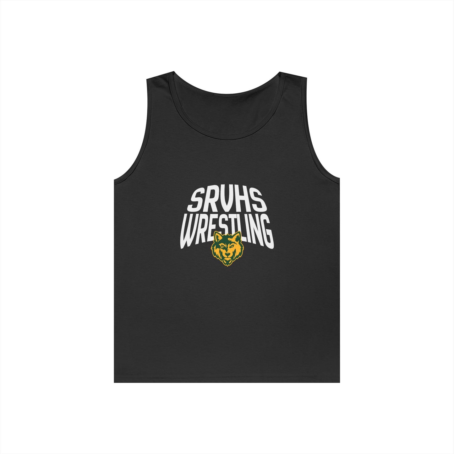 SRVHS Wrestling Tank Top — High School Team Singlet with Wildcat Logo