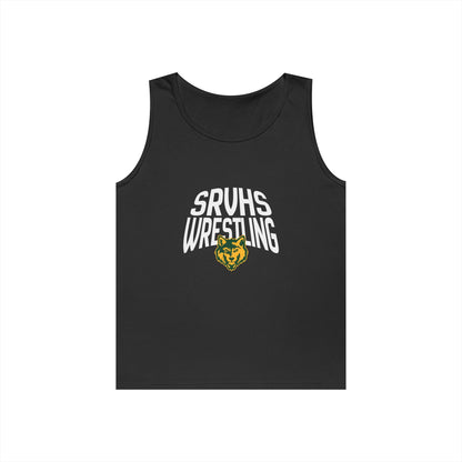 SRVHS Wrestling Tank Top — High School Team Singlet with Wildcat Logo