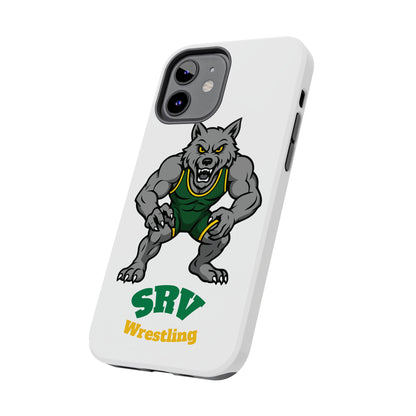 SRV Wrestling Wolf Tough Phone Case — Protective Sports Mascot Design