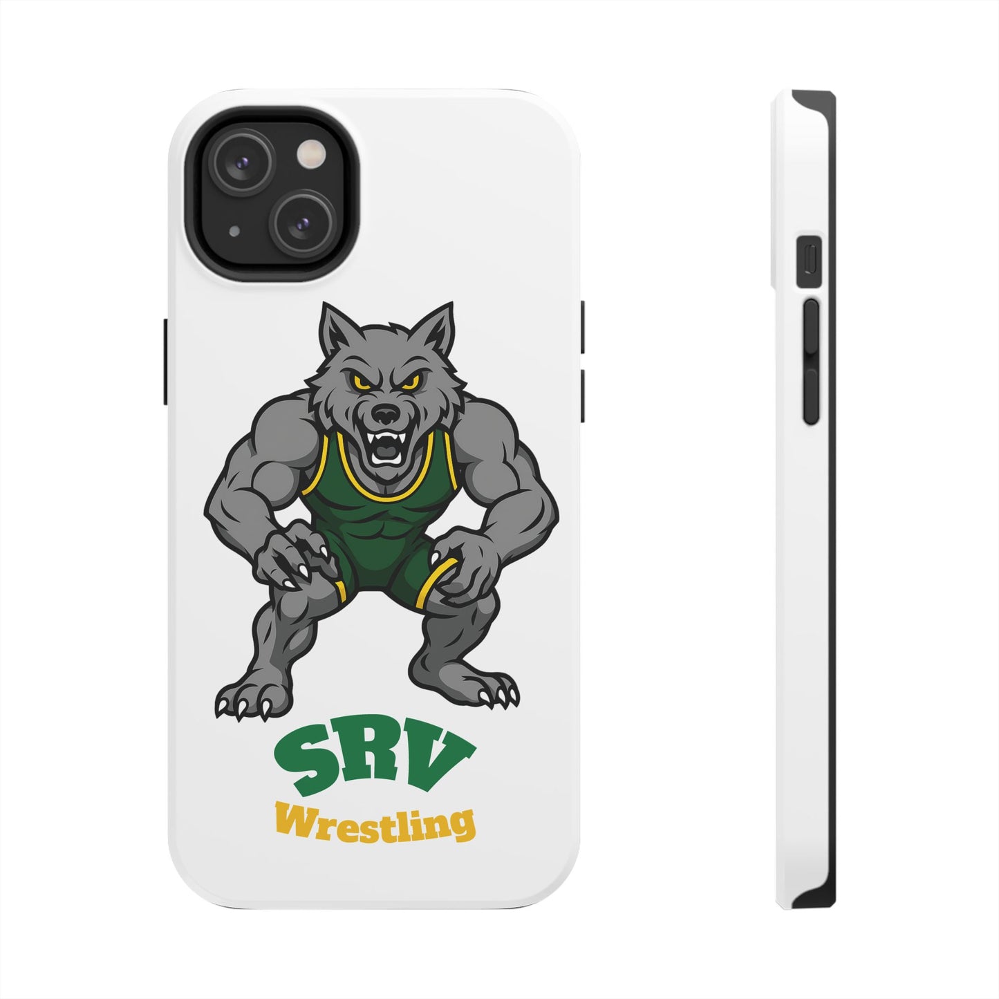 SRV Wrestling Wolf Tough Phone Case — Protective Sports Mascot Design