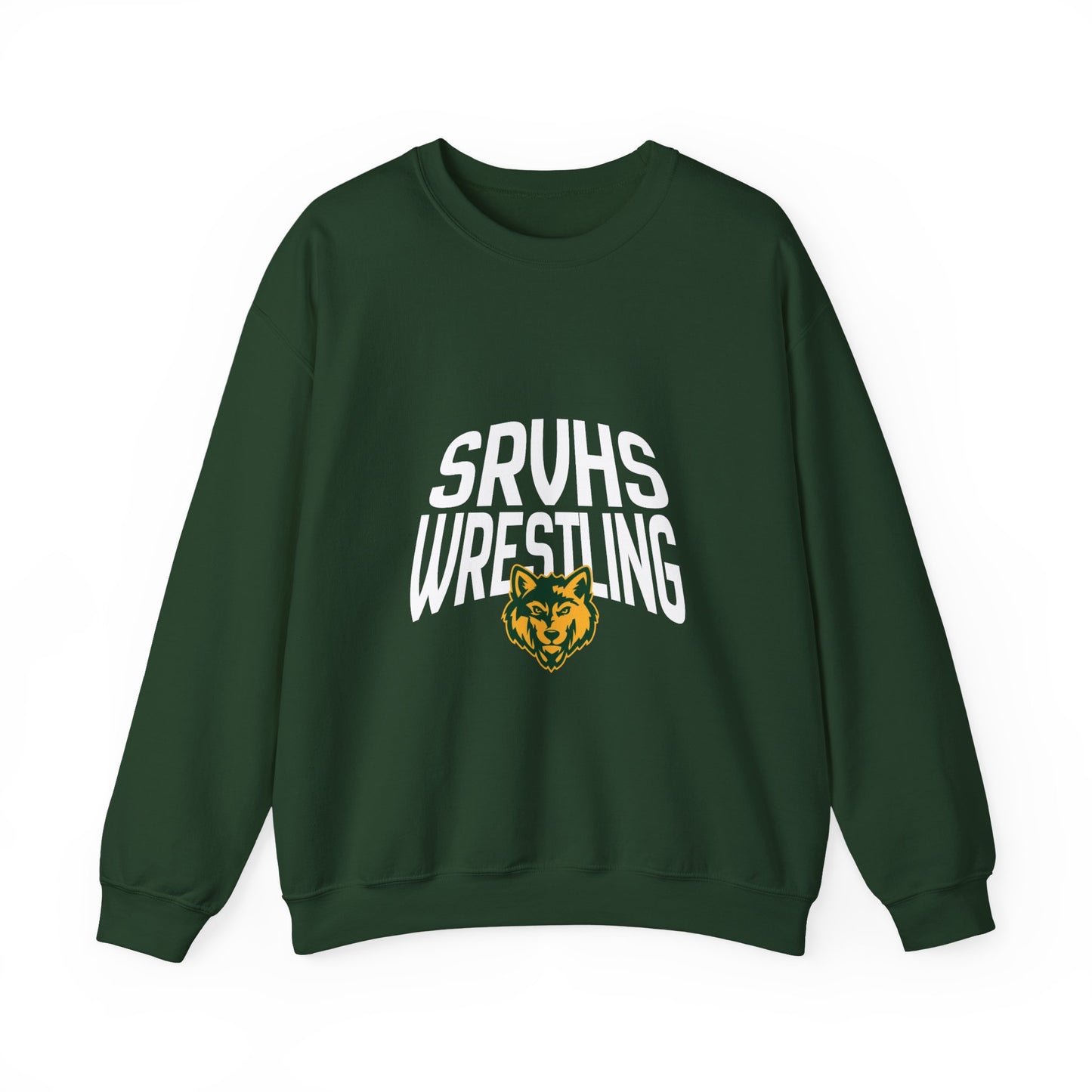 SRVHS Wrestling Crewneck Sweatshirt – School Team Mascot Pullover