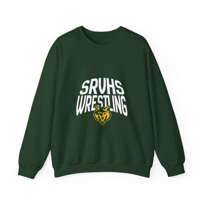 SRVHS Wrestling Crewneck Sweatshirt – School Team Mascot Pullover