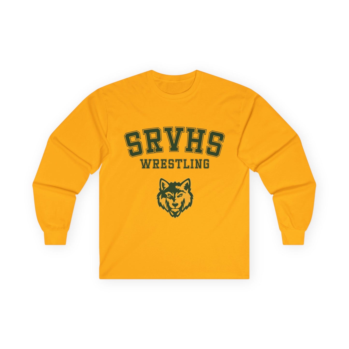 SRVHS Wrestling Long Sleeve Tee — San Ramon Valley Athletics Wolf Logo
