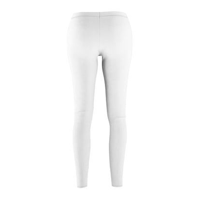 SRV Wrestling Women's Athletic Leggings White Logo & Side Text