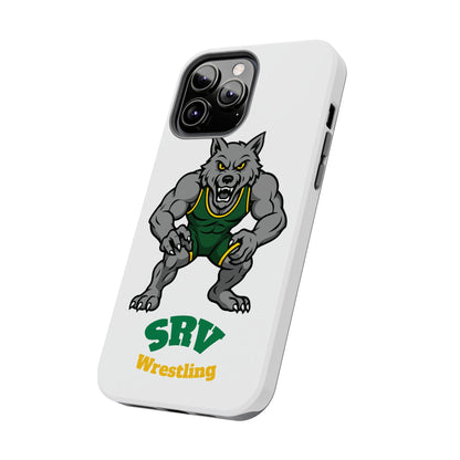 SRV Wrestling Wolf Tough Phone Case — Protective Sports Mascot Design
