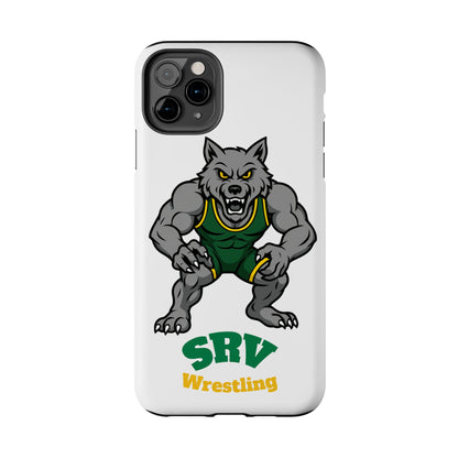 SRV Wrestling Wolf Tough Phone Case — Protective Sports Mascot Design