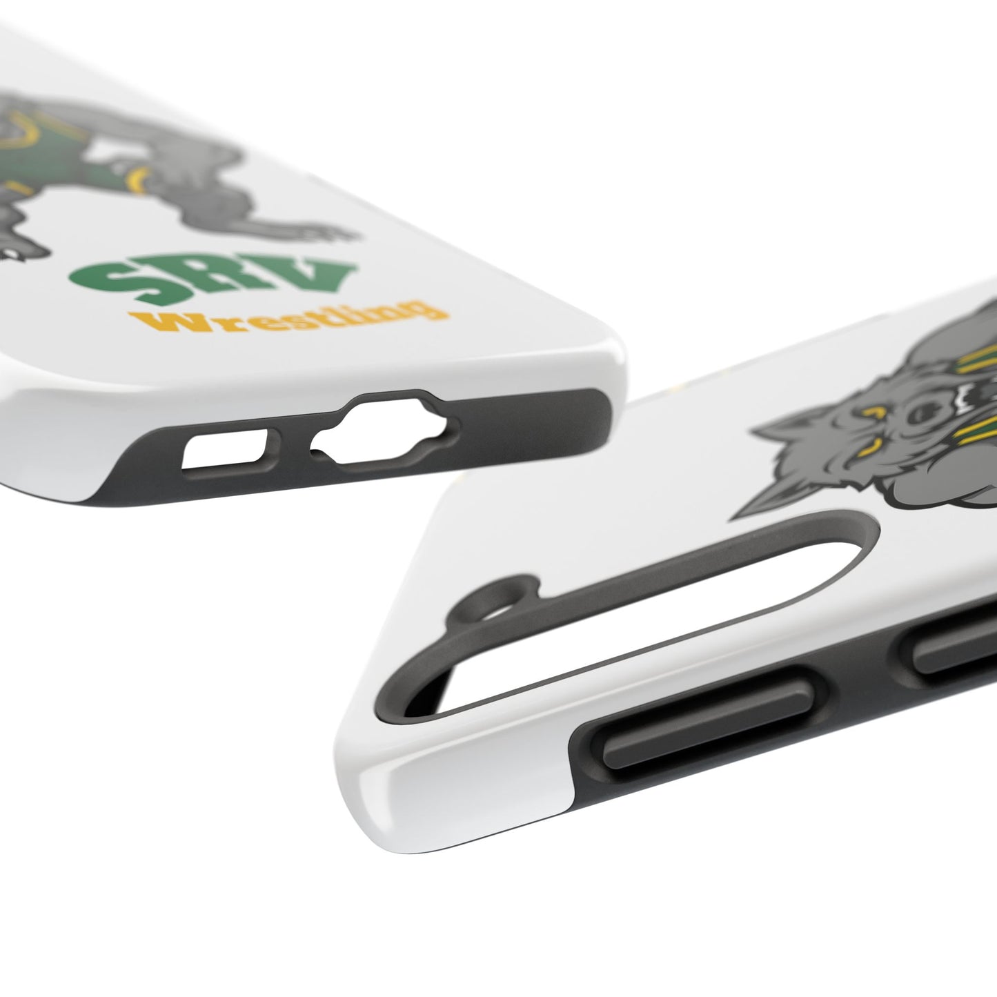 SRV Wrestling Wolf Tough Phone Case — Protective Sports Mascot Design