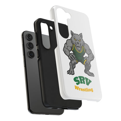 SRV Wrestling Wolf Tough Phone Case — Protective Sports Mascot Design