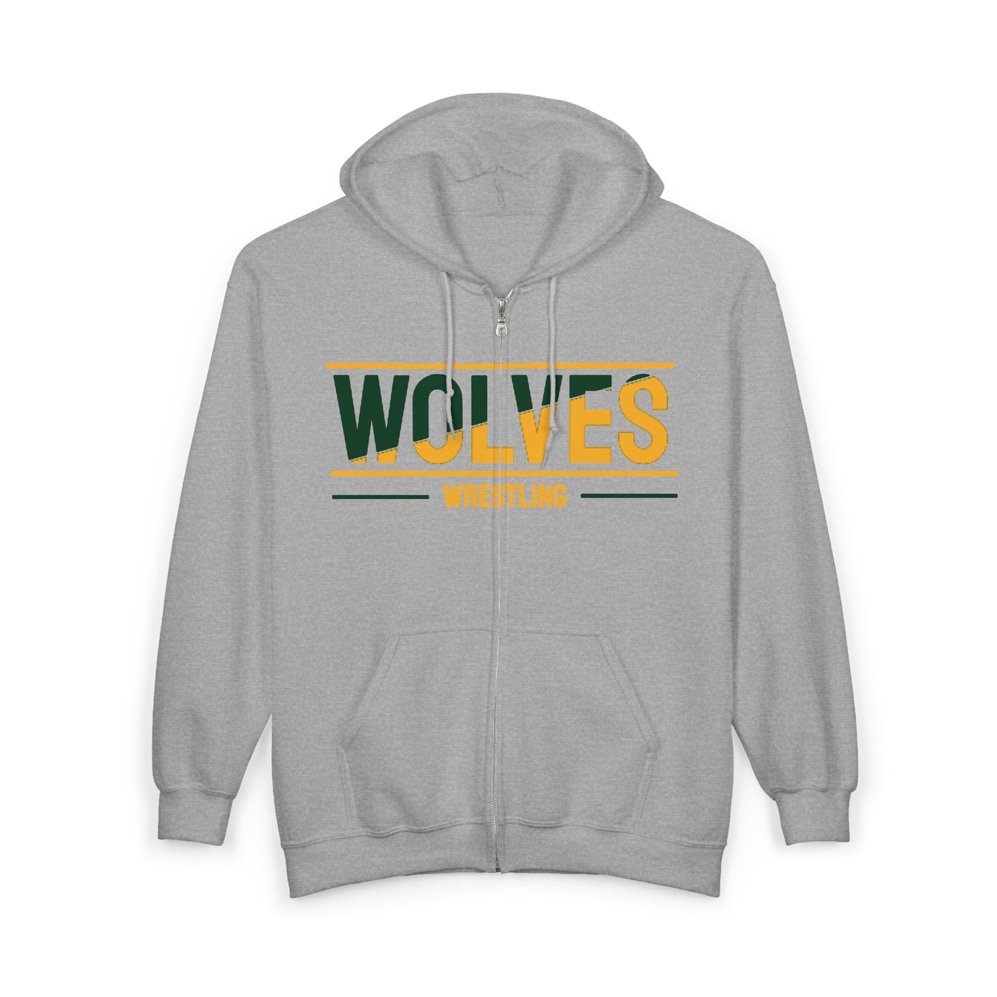 Wolves Wrestling Full-Zip Hoodie — Team Spirit Jacket