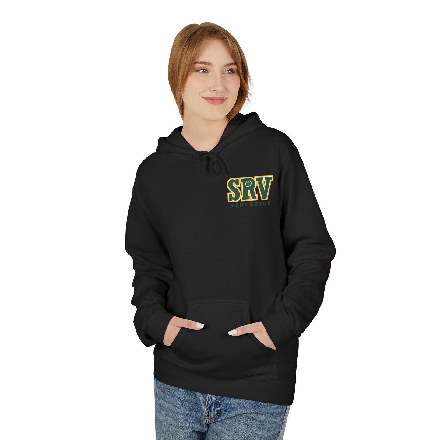 SRV Athletics Women's Wolf Wrestler Hoodie — Strength Mascot Pullover
