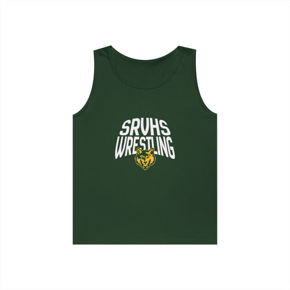 SRVHS Wrestling Tank Top — High School Team Singlet with Wildcat Logo