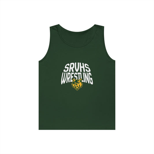 SRVHS Wrestling Tank Top — High School Team Singlet with Wildcat Logo