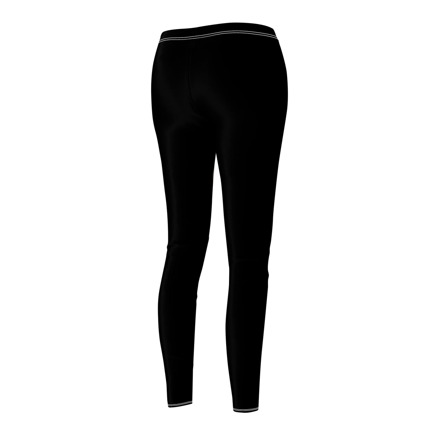 SRV Wrestling Women's Athletic Leggings — Black Logo & Side Text
