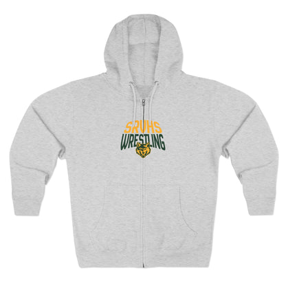 SRV Athletics Zip Hoodie — School Mascot Wolf Sports Hoodie