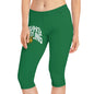 SRVHS Wrestling Women's Capri Leggings — School Spirit Athletic Wear - Green