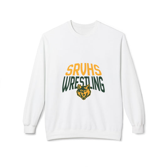 SRVHS Wrestling Crewneck Sweatshirt — School Mascot Pullover