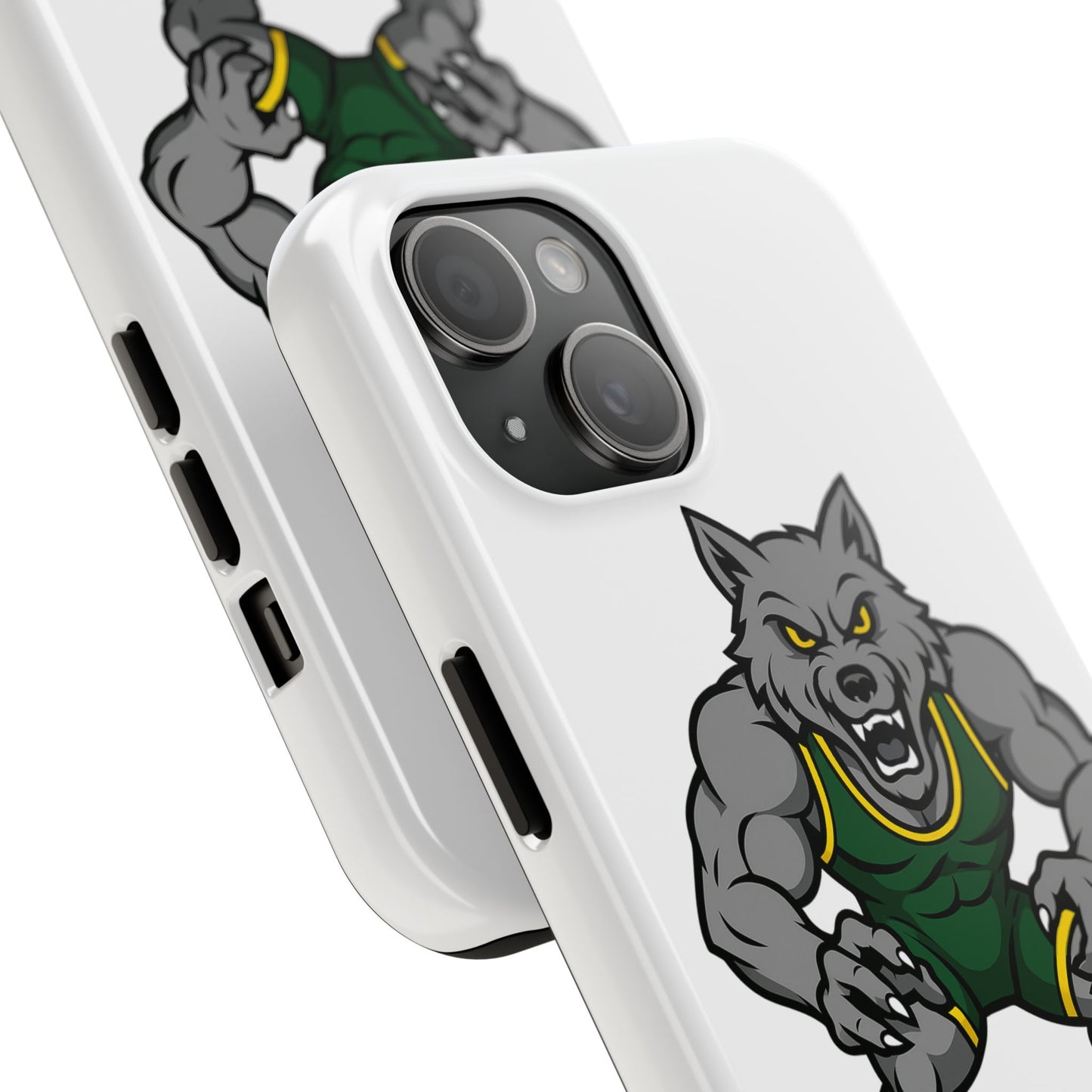 SRV Wrestling Wolf Tough Phone Case — Protective Sports Mascot Design