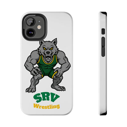 SRV Wrestling Wolf Tough Phone Case — Protective Sports Mascot Design