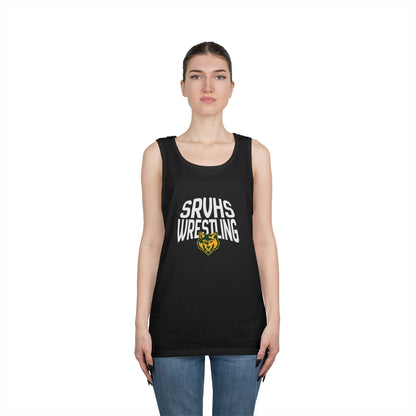SRVHS Wrestling Tank Top — High School Team Singlet with Wildcat Logo