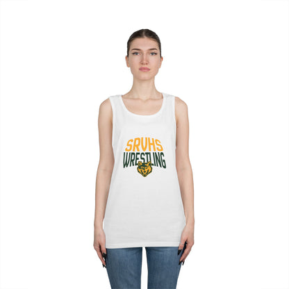 SRVHS Wrestling Tank Top — High School Team Singlet with Wildcat Logo