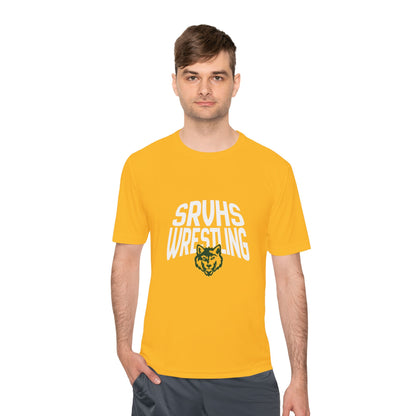 SRVHS Wrestling Tee — Moisture-Wicking Athletic Shirt with Wolf Logo