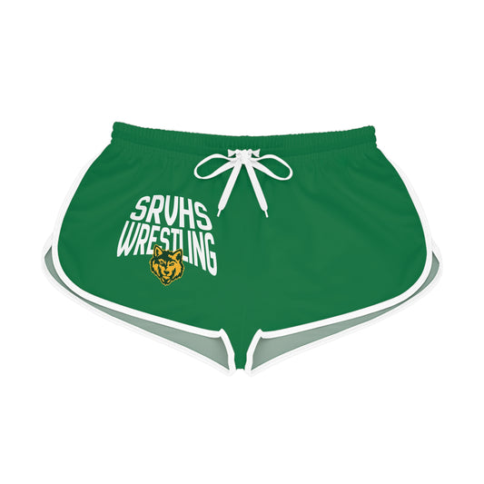 SRVHS Wrestling Women's Relaxed Shorts – School Team Athletic Lounge Shorts Green