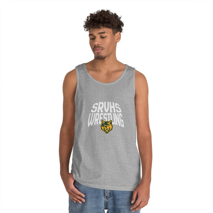SRVHS Wrestling Tank Top — High School Team Singlet with Wildcat Logo