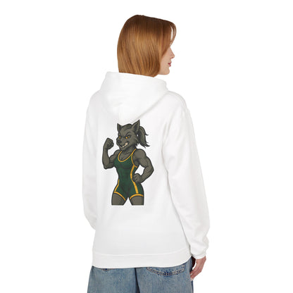 SRV Athletics Women's Wolf Wrestler Hoodie — Strength Mascot Pullover