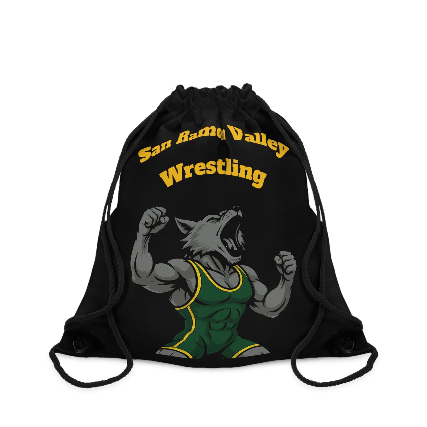 San Ramon Valley Wrestling Wolf Drawstring Bag