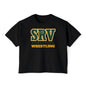 SRV Athletics Wrestling Women's Boxy Tee — Team Spirit Crop T-Shirt