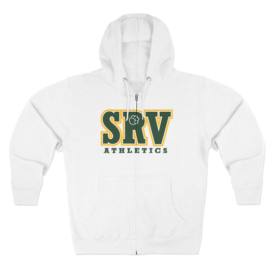 SRV Athletics Zip Hoodie — School Mascot Wolf Sports Hoodie