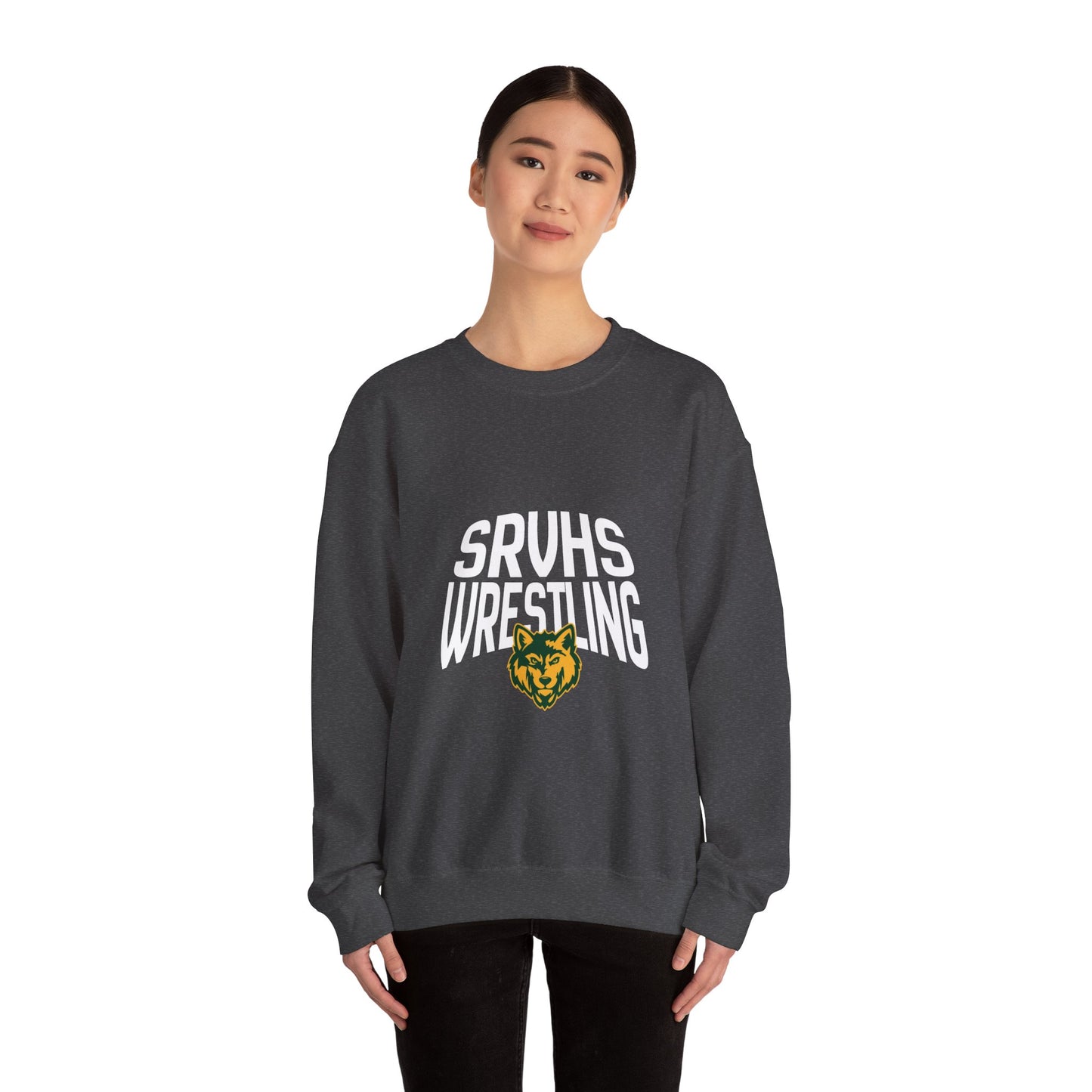 SRVHS Wrestling Crewneck Sweatshirt – School Team Mascot Pullover