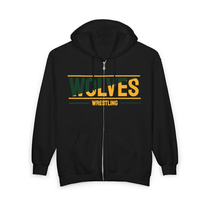 Wolves Wrestling Full-Zip Hoodie — Team Spirit Jacket
