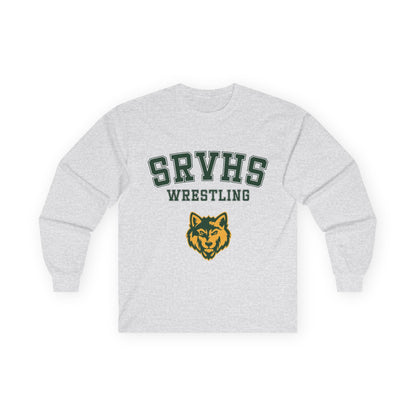 SRVHS Wrestling Long Sleeve Tee — San Ramon Valley Athletics Wolf Logo