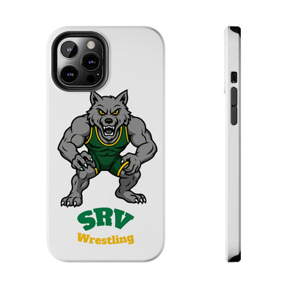 SRV Wrestling Wolf Tough Phone Case — Protective Sports Mascot Design