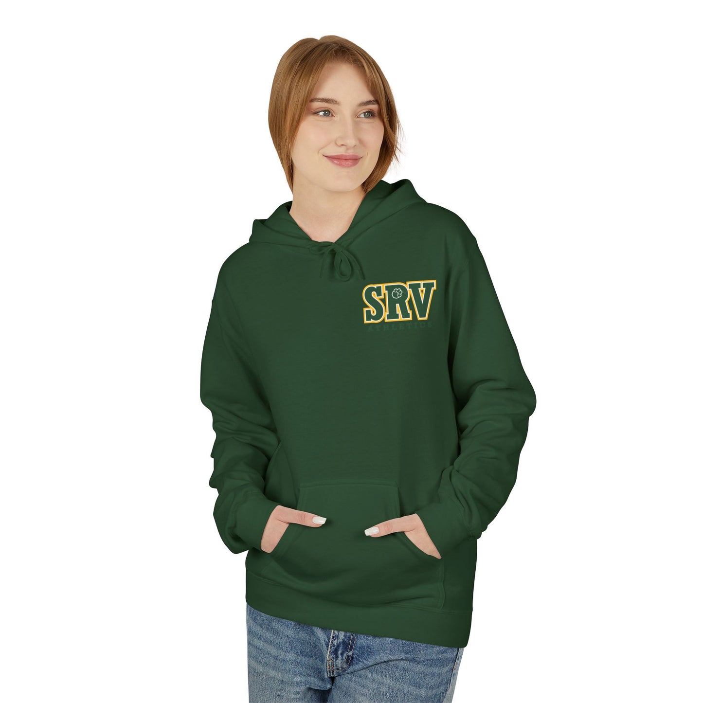 SRV Athletics Women's Wolf Wrestler Hoodie — Strength Mascot Pullover