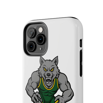 SRV Wrestling Wolf Tough Phone Case — Protective Sports Mascot Design