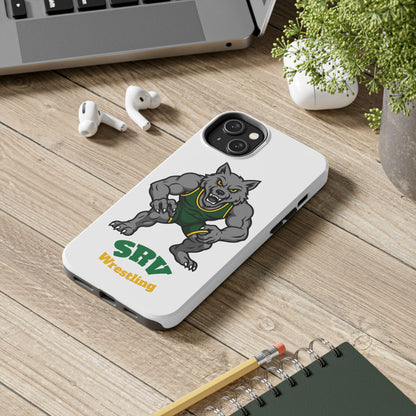 SRV Wrestling Wolf Tough Phone Case — Protective Sports Mascot Design