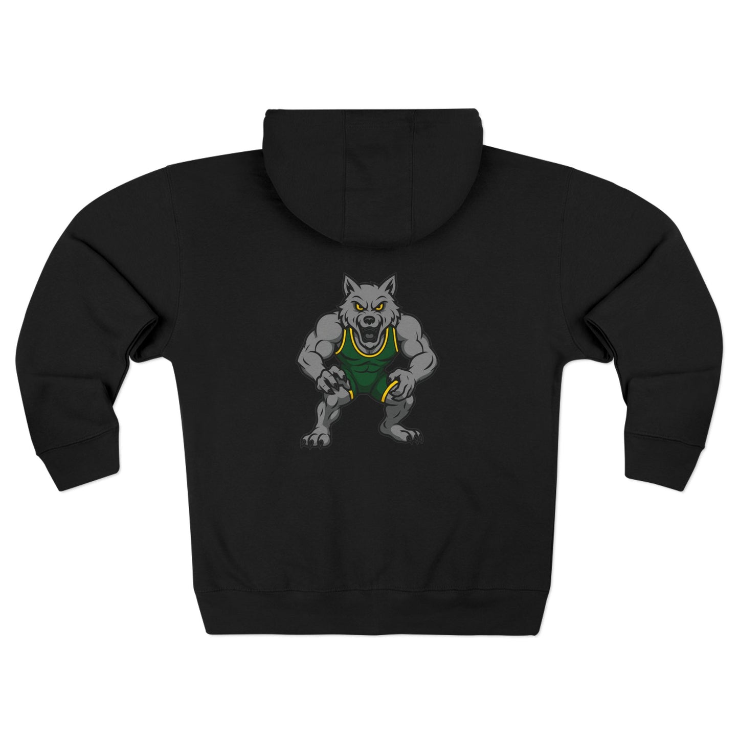 SRV Athletics Zip Hoodie — School Mascot Wolf Sports Hoodie