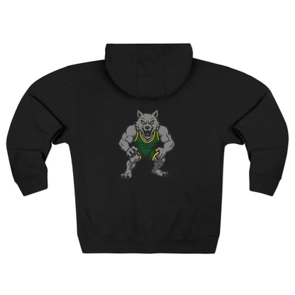 SRV Athletics Zip Hoodie — School Mascot Wolf Sports Hoodie