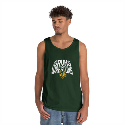 SRVHS Wrestling Tank Top — High School Team Singlet with Wildcat Logo