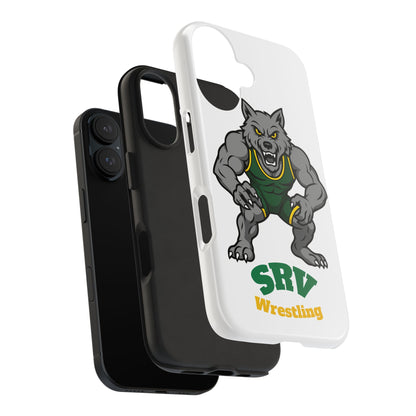 SRV Wrestling Wolf Tough Phone Case — Protective Sports Mascot Design